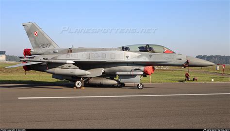 4077 Polish Air Force General Dynamics F 16d Fighting Falcon Photo By