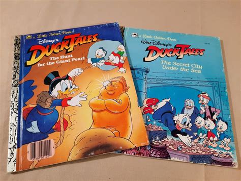 Pair Of Vintage Duck Tales Little Golden Books The Hunt Etsy