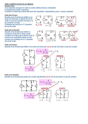 Tema Elementos Activos De Los Circuitos Pdf