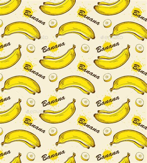 Seamless Pattern With Bananas Pattern Seamless