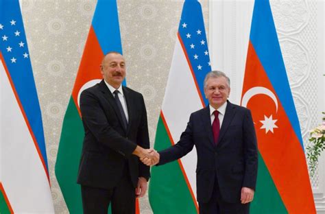 President Ilham Aliyev Meets With Uzbek Counterpart