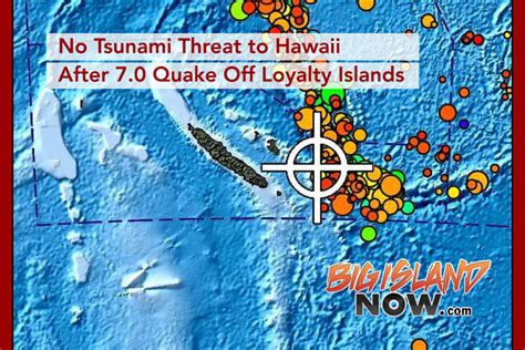 No Tsunami Threat To Hawaii After Quake Off Loyalty Islands Big