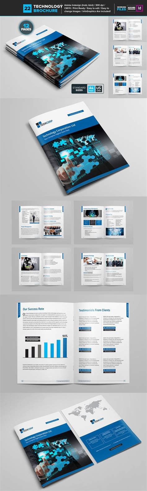 Technology Brochure Template 22 | Brochure template, Brochure ...