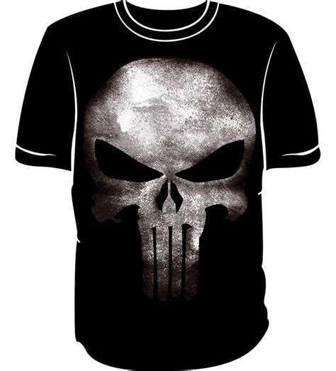 Camisa Camiseta Justiceiro Punisher Caveira Algod O Mercado Livre