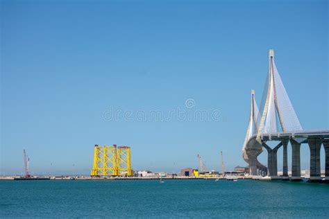 Constitution Bridge In The Bay Of Cadiz Andalusia Spain July 01