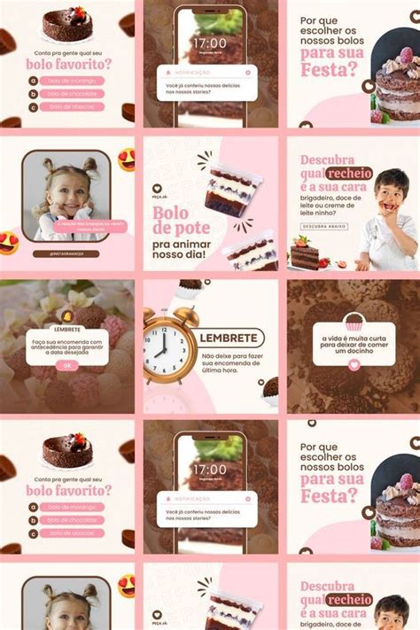 Transforme Seu Instagram De Confeitaria Nosso Pack Canva