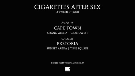 Cigarettes After Sex And Big Concerts Announce ‘xs World Tour In Sa