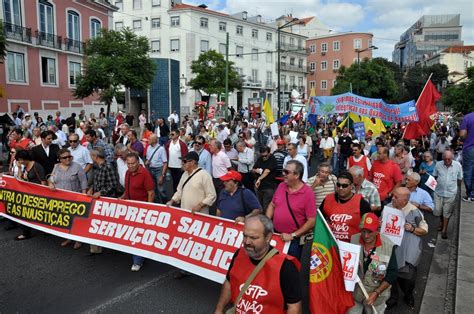 Imagens Das Manifesta Es Da Cgtp In Em Lisboa E No Porto Fenprof