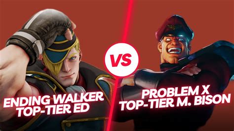 Sfv Ce Ending Walker Ed Vs Problem X M Bison Street Fighter Top