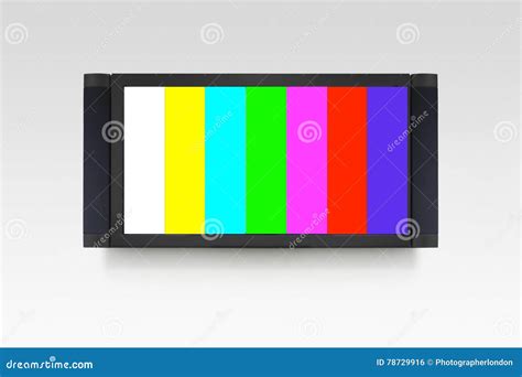 Tv Error Stock Photo Image Of Transmission Test Control 78729916