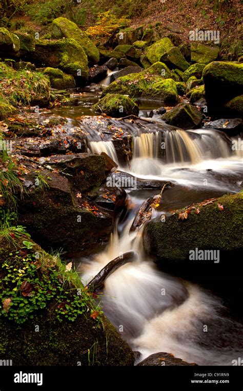 padley gorge peak district  res stock photography  images alamy