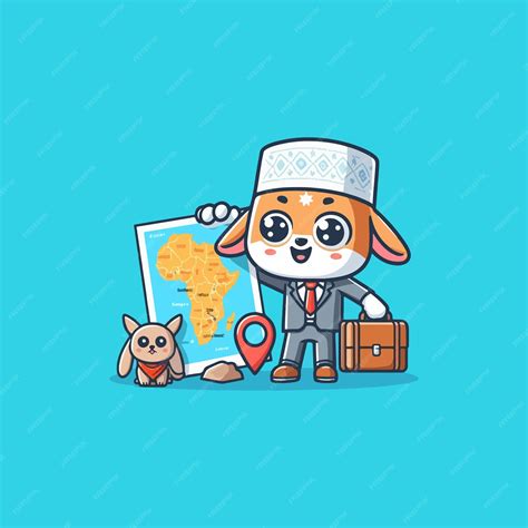 Premium Vector | Cute Somalia map cartoon vector icon illustration