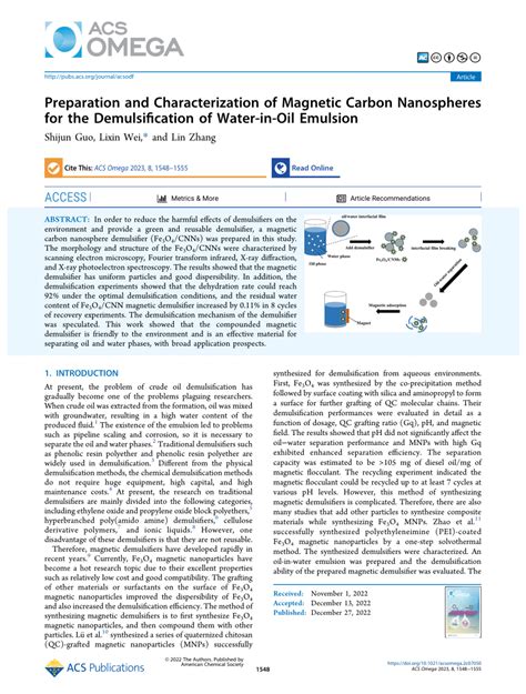 PDF Preparation And Characterization Of Magnetic Carbon Nanospheres