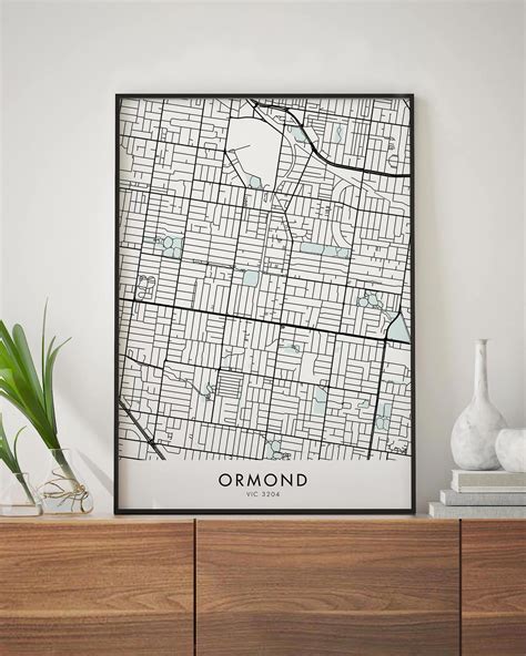 Melbourne – Ormond Map Print - Chelsea Chelsea