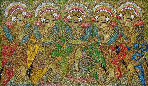 Legong Cili Painting Balinese Dance Painting Bali Painting Figure