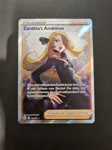 Pok C A Mon Tcg Cynthia S Ambition Sword Shield A Brilliant