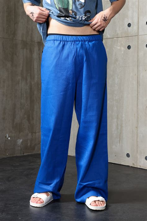 Royal Blue Twill Straight Fit Pants Crayyheads