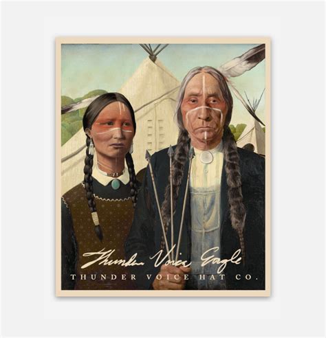 Native American Gothic Sticker Thundervoice Hat Co