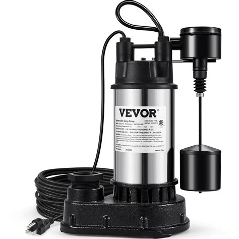 Buy Vevor 15 Hp Submersible Cast Iron And Steel Sump Pump 6000 Gph Submersible Water Pump With