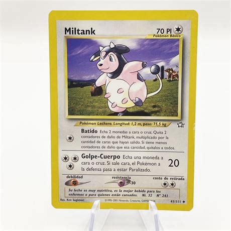 Whole Hog Online Auctions 2001 French Milktank Pokemon Card