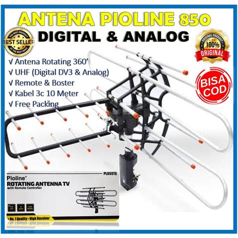 Jual Antena Pioline PL 850 TG Antenna Remote Antena Rotasi Shopee