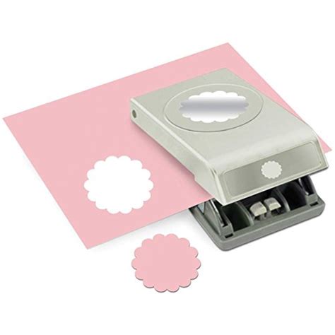 EK Tools 2 Inch Circle Paper Punch Large Scallop New Package