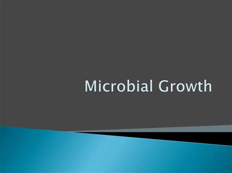 Bacterial Growth