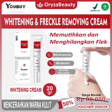 Jual Youbuy Cream Pemutih Wajah Bpom Dan Penghilang Flek Hitam Di Wajah