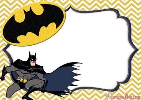 Free Printable Batman Invitation Templates Invitation World