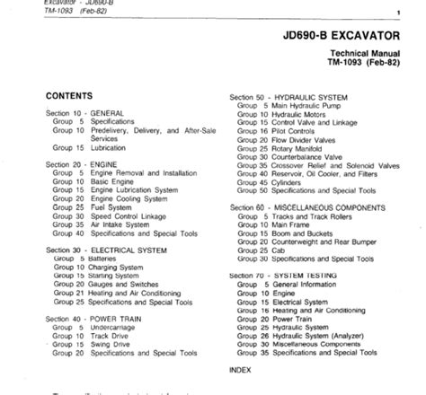 John Deere 690B Excavator Repair Technical Manual TM1093