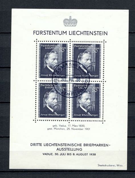 FL Block 1938 Ersttag Kaufen Auf Ricardo