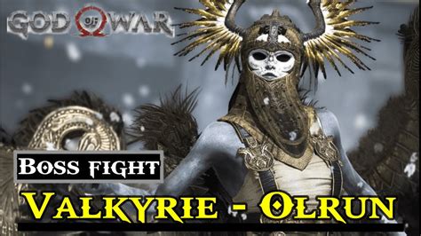 God Of War Valkyrie Olrun Boss Fight How To Defeat Valkyrie Olrun