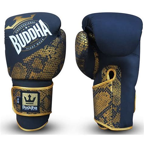 Buddha Combo Boxing Gloves Schwarz Gold