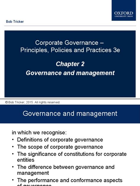 Corporate Governance Principles Policies And Practices 3e Download