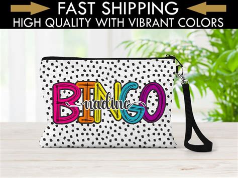 Personalized Bingo Bag Bingo Bag Personalized Bag For Bingo Lover