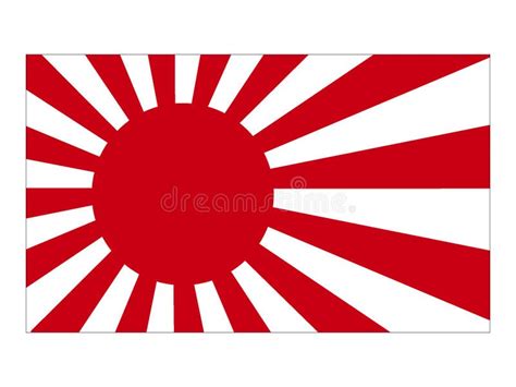 Flag of Imperial Japan stock vector. Illustration of white - 131009012