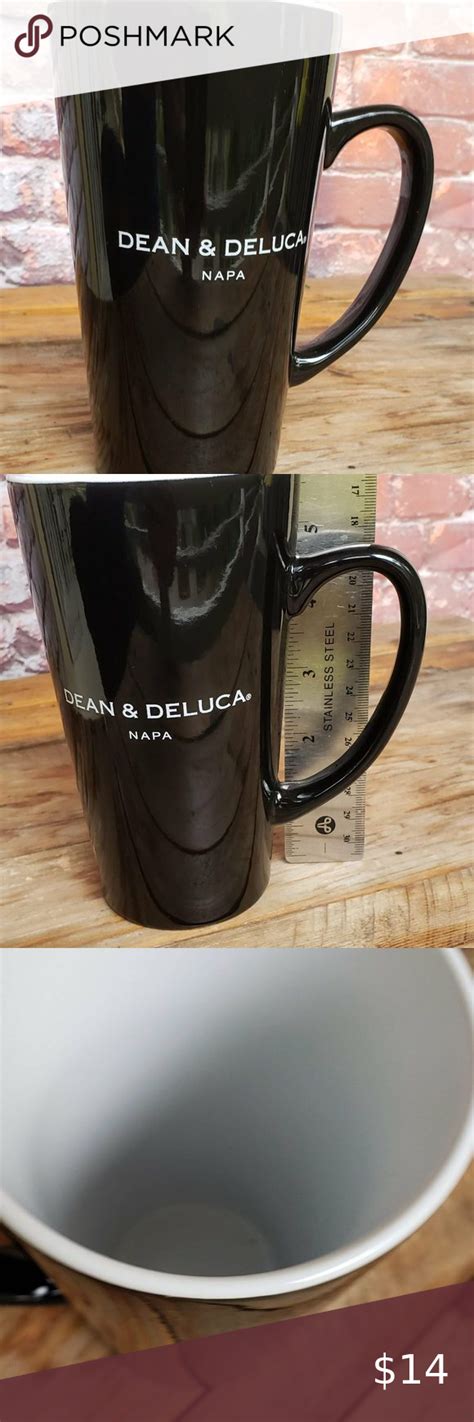 Dean Deluca Napa Black Tall Coffee Mug Ounce In Tall Coffee