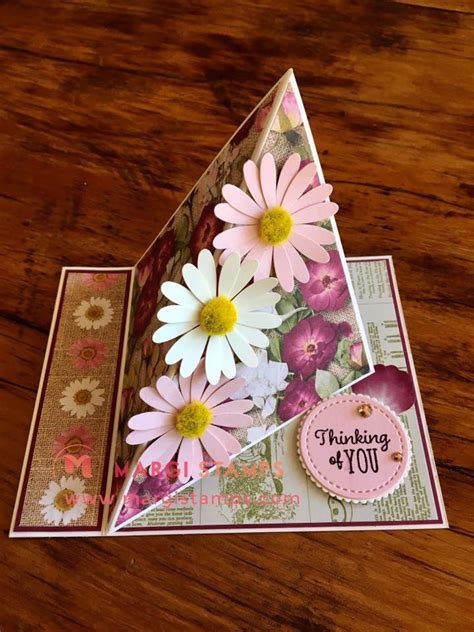 Twisted Easel Card With Side Panel Margi Stamps