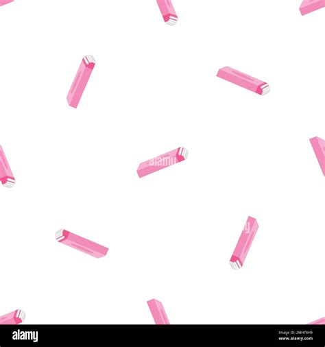 Pink Gum Sticks Pattern Seamless Vector Stock Vector Image And Art Alamy