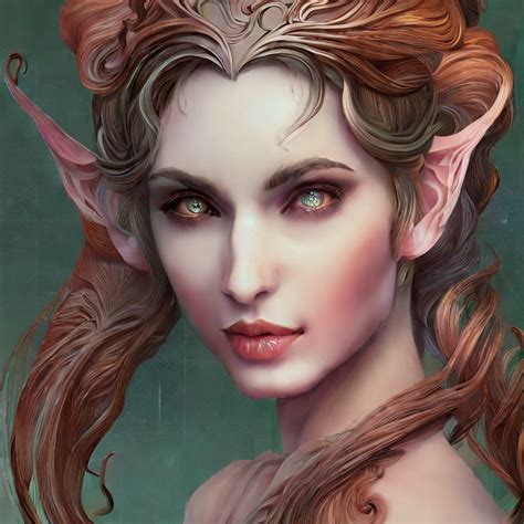 Stabilityai Stable Diffusion Real Portrait Of Female Elegant Elf