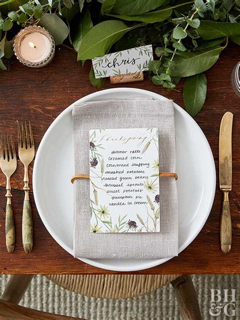 43 Gorgeous Diy Thanksgiving Place Cards And Napkin Rings