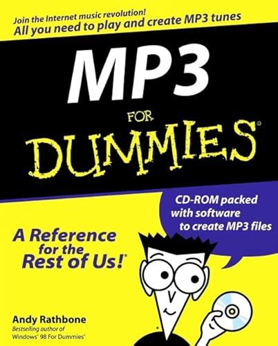 MP3 For Dummies By Rathbone Andy Good 1999 1st Edition Better