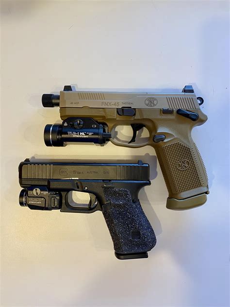 Fnx 45t X Streamlight Tlr 1hl And Glock 19 G5 X Streamlight Tlr 7 R