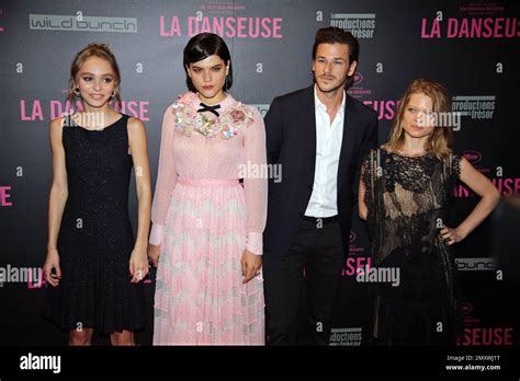 Actresses Lily Rose Depp Left Soko Second From Left Melanie Thierry