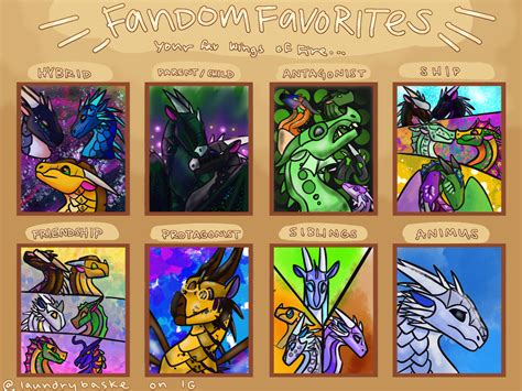 Wof Fandom Favorites Meme By Dragonflamecactus On Deviantart