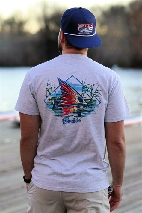 Burlebo Men S Redfish Fin Tee