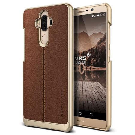 VRS Design Simpli Mod Leather Style Huawei Mate 9 Case Brown