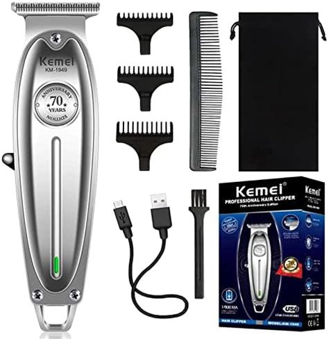 Amazon KEMEI Professional Beard Hair Trimmer For Men Cordless T