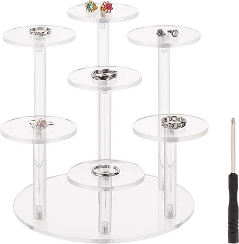 Amazon Fingerinspire Round Acrylic Display Stand Tier Inch