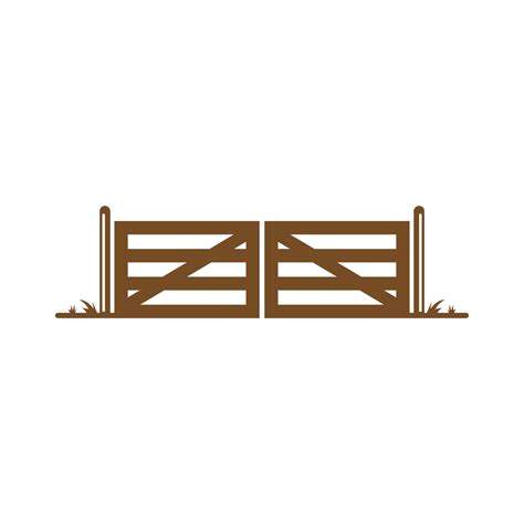 Gate icon logo design 12251438 Vector Art at Vecteezy